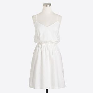 NEW White Linen Cami Dress J. Crew